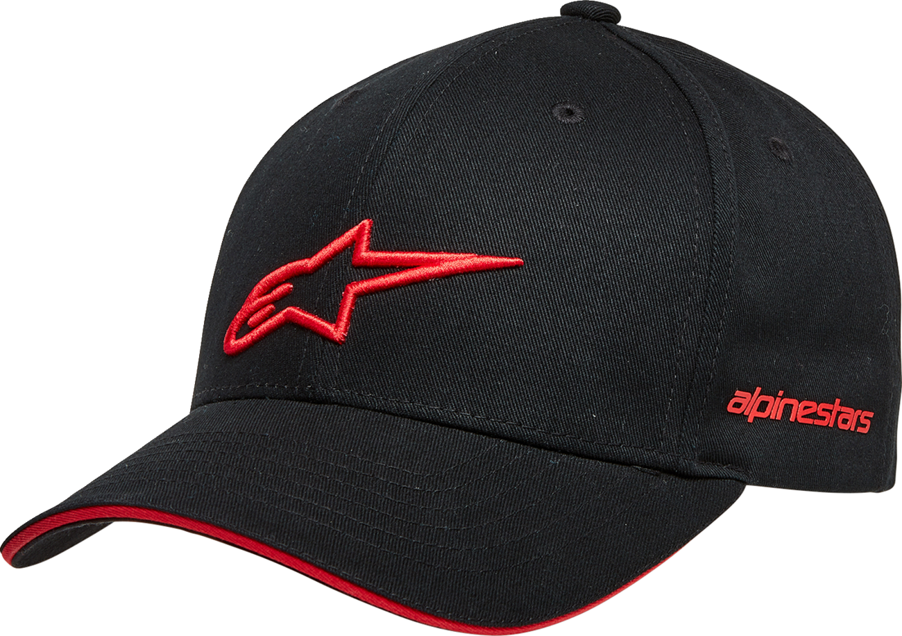 ALPINESTARS Rostrum Hat - Black/Red - One Size 1232-81000-1030