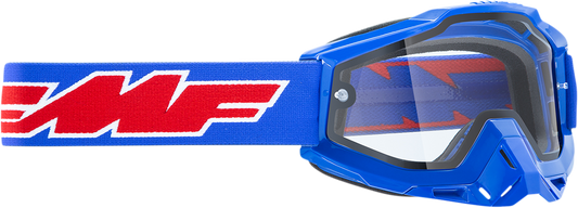 FMF PowerBomb Enduro Goggles - Rocket - Blue - Clear F-50038-00002 2601-2987