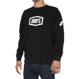 100% Icon Long-Sleeve Fleece Sweatshirt - Black - Large 20026-00002