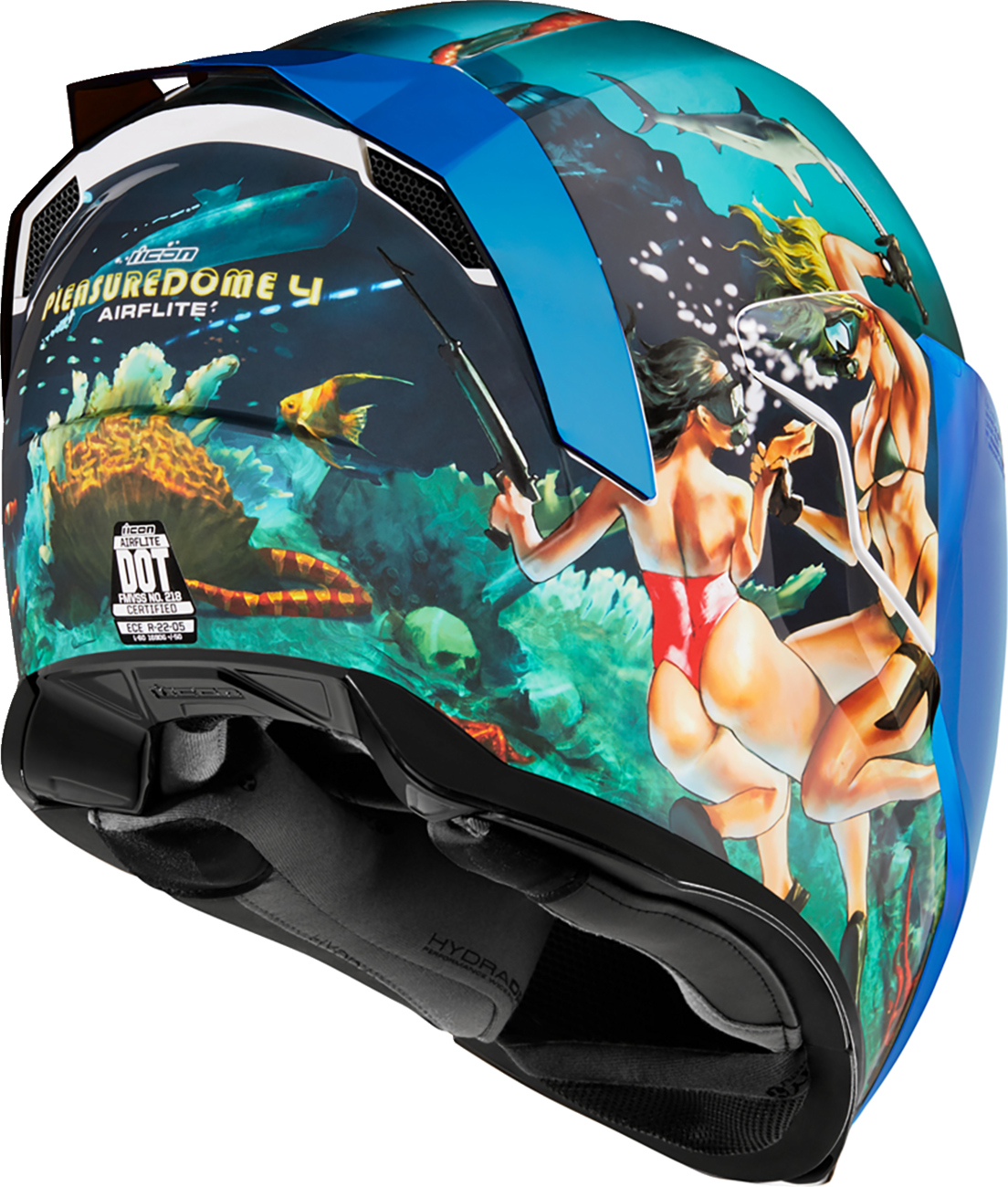 ICON Airflite™ Helmet - Pleasuredome4 - Blue - 3XL 0101-15006