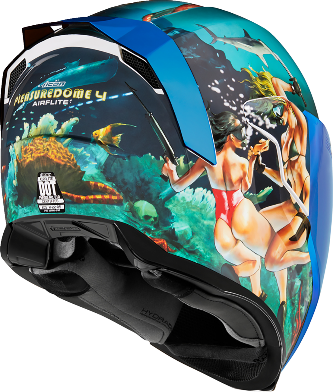 ICON Airflite™ Helmet - Pleasuredome4 - Blue - 2XL 0101-15005