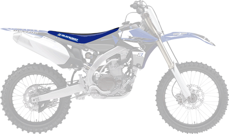 BLACKBIRD RACING Double Grip 3 Seat Cover - Blue/Black - Yamaha 1245H