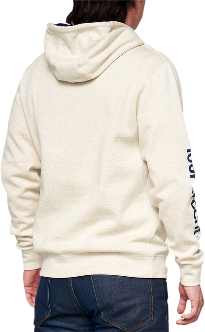 100% BB33 Pullover Welt Pocket Hoodie - Oatmeal - Small BB-36045-484-10