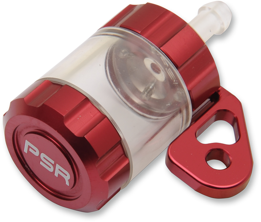 POWERSTANDS RACING Clutch Reservoir - Clear - Red 00-01807-24