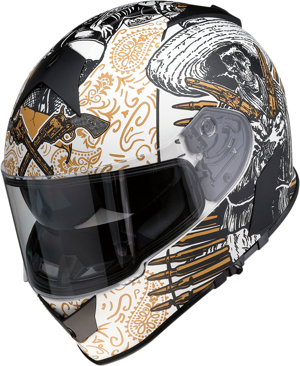 Z1R Warrant Helmet - Sombrero - White/Gold - 2XL 0101-14169