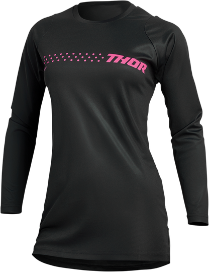 THOR Women's Sector Minimal Jersey - Black/Pink - Medium 2911-0249