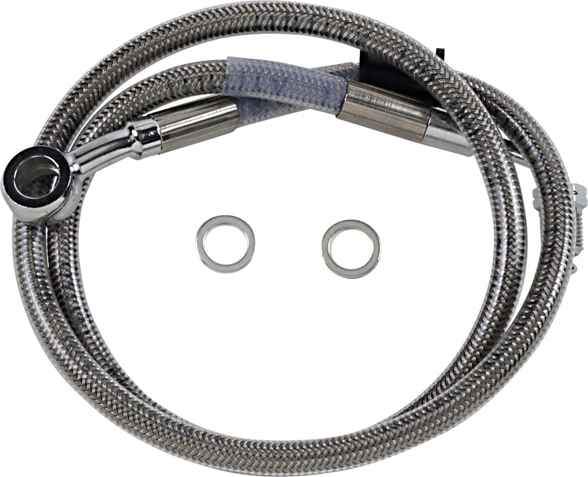 DRAG SPECIALTIES Brake Line - +4" - Stainless Steel - '18-'22 Softail 618620-4