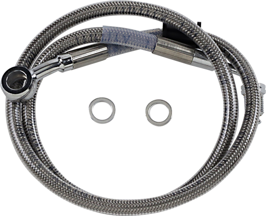 DRAG SPECIALTIES Brake Line - +4" - Stainless Steel - '18-'22 Softail 618620-4