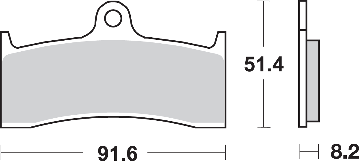 SBS Carbon Tech Brake Pads - Buell 676H.CT