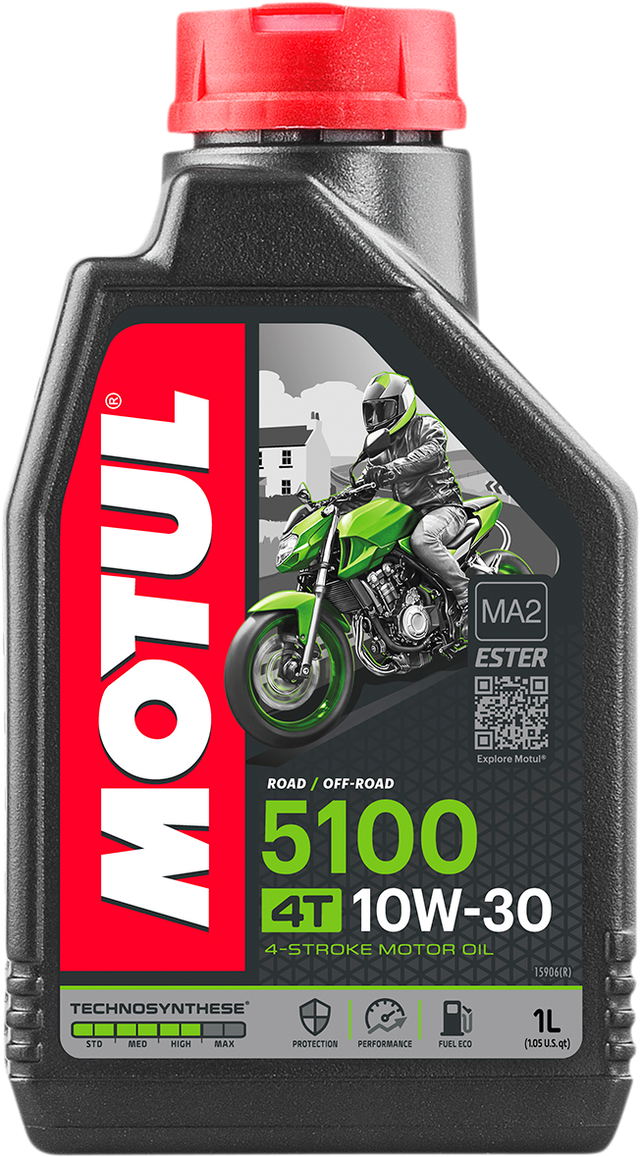 MOTUL 5100 4T Synthetic Blend Oil - 10W-30 - 1L 104062