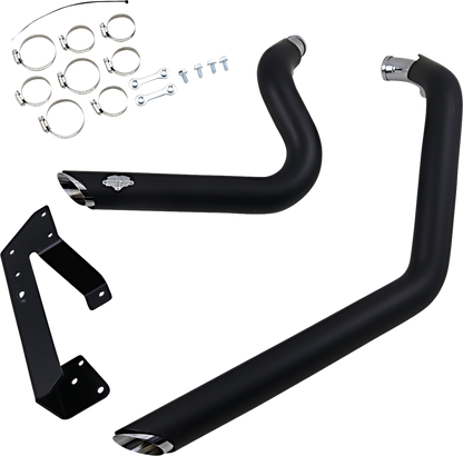 VANCE & HINES Shortshots Staggered Exhaust System - Black 47219