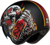 Z1R Saturn Helmet - Devil Made Me - Black/Red - XS 0104-2816