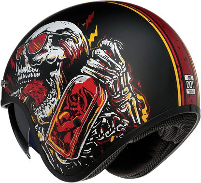 Z1R Saturn Helmet - Devil Made Me - Black/Red - XS 0104-2816