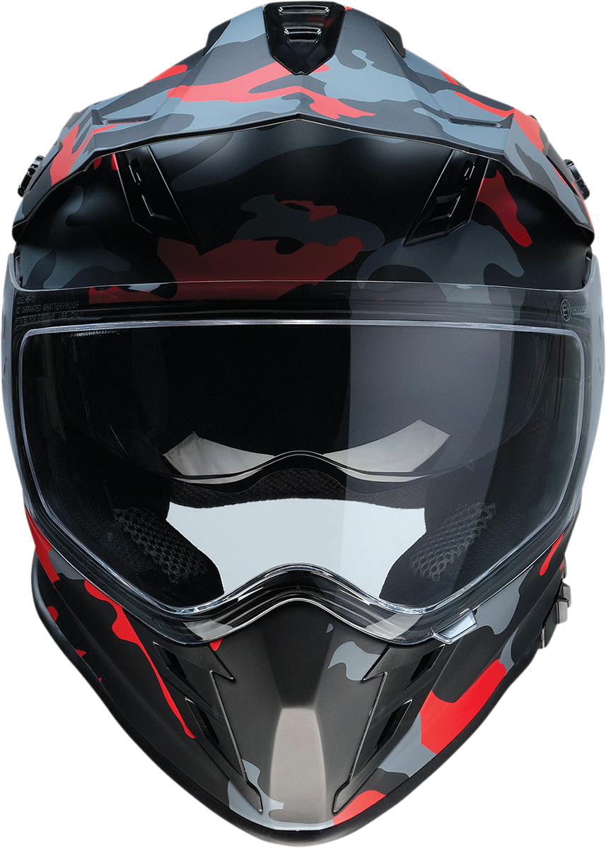 Z1R Range Helmet - Camo - Red - Small 0140-0094