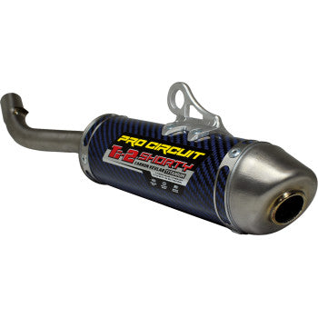 PRO CIRCUIT Ti-2 Silencer - R304 - Blue Titanium/Carbon Fiber - YZ 125 1821-2288