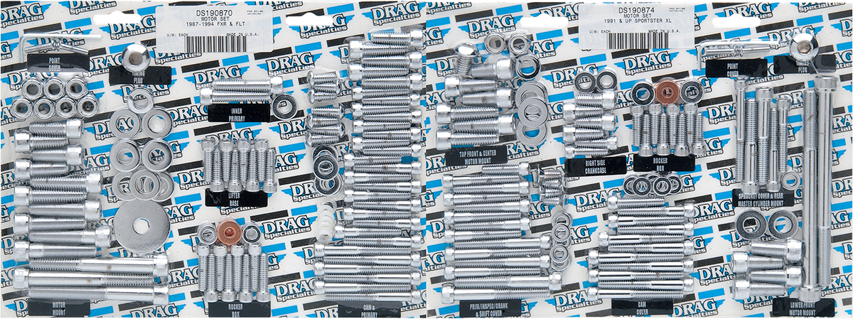 DRAG SPECIALTIES Socket-Head Motor Bolt Kit - FXR MK108