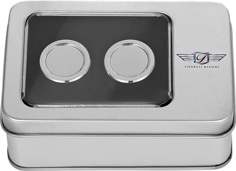 FIGURATI DESIGNS Docking Hardware Covers - Short - Stainless Steel FD60-DC-2530-SS