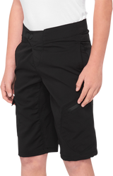 100% Youth Ridecamp Shorts - Black - US 26 40033-00002