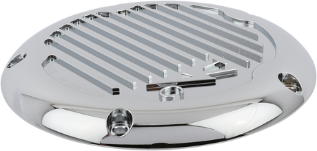 THRASHIN SUPPLY CO. M8 - Derby Cover Finned - Chrome TSC-3017-3