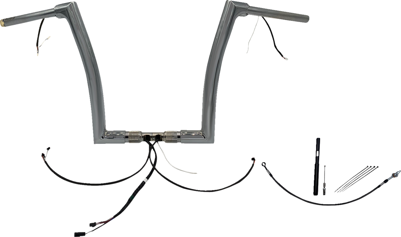 FAT BAGGERS INC. Handlebar Kit - Flat Top - 14" - Chrome 612914