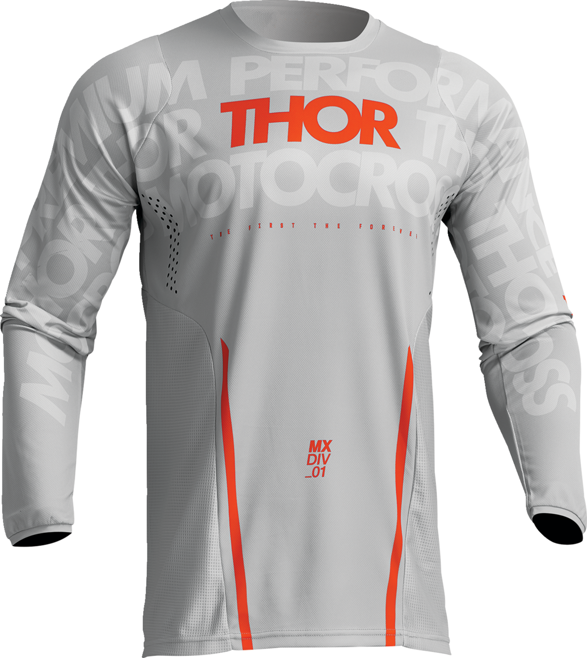 THOR Pulse Mono Jersey - Gray/Orange - 3XL 2910-7114