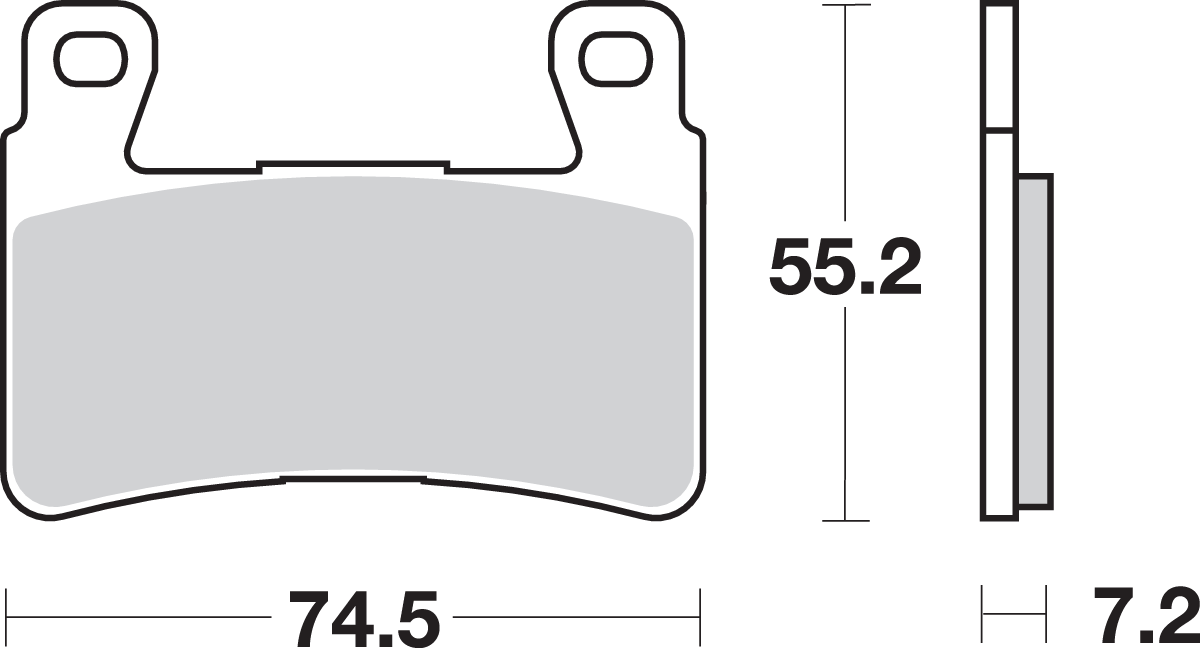 SBS HS Brake Pads - Honda - 734HS 734HS