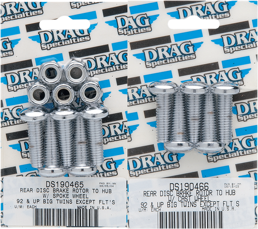 DRAG SPECIALTIES Spoke Rear Rotor Bolt Kit MK306