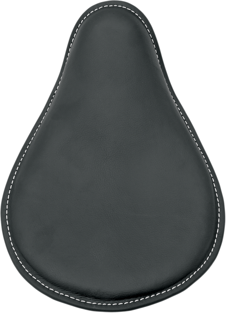 DRAG SPECIALTIES Seat - Spring Solo - Low-Profile - Small - Black Leather/White Stitching 0806-0028