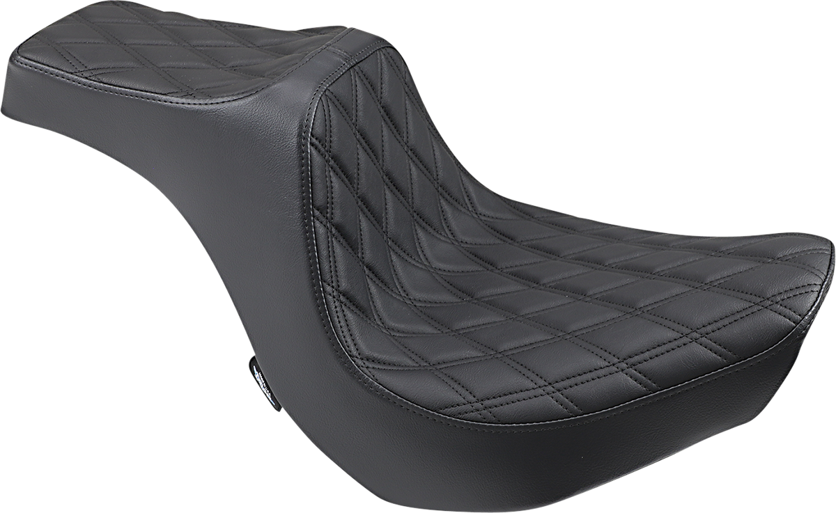 DRAG SPECIALTIES Predator III Seat - Double Diamond - Black Stitching 0802-1267