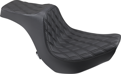 DRAG SPECIALTIES Predator III Seat - Double Diamond - Black Stitching 0802-1267