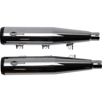 S&S CYCLE Grand National Slip-On Mufflers - Chrome - Race Only 4110-156-R