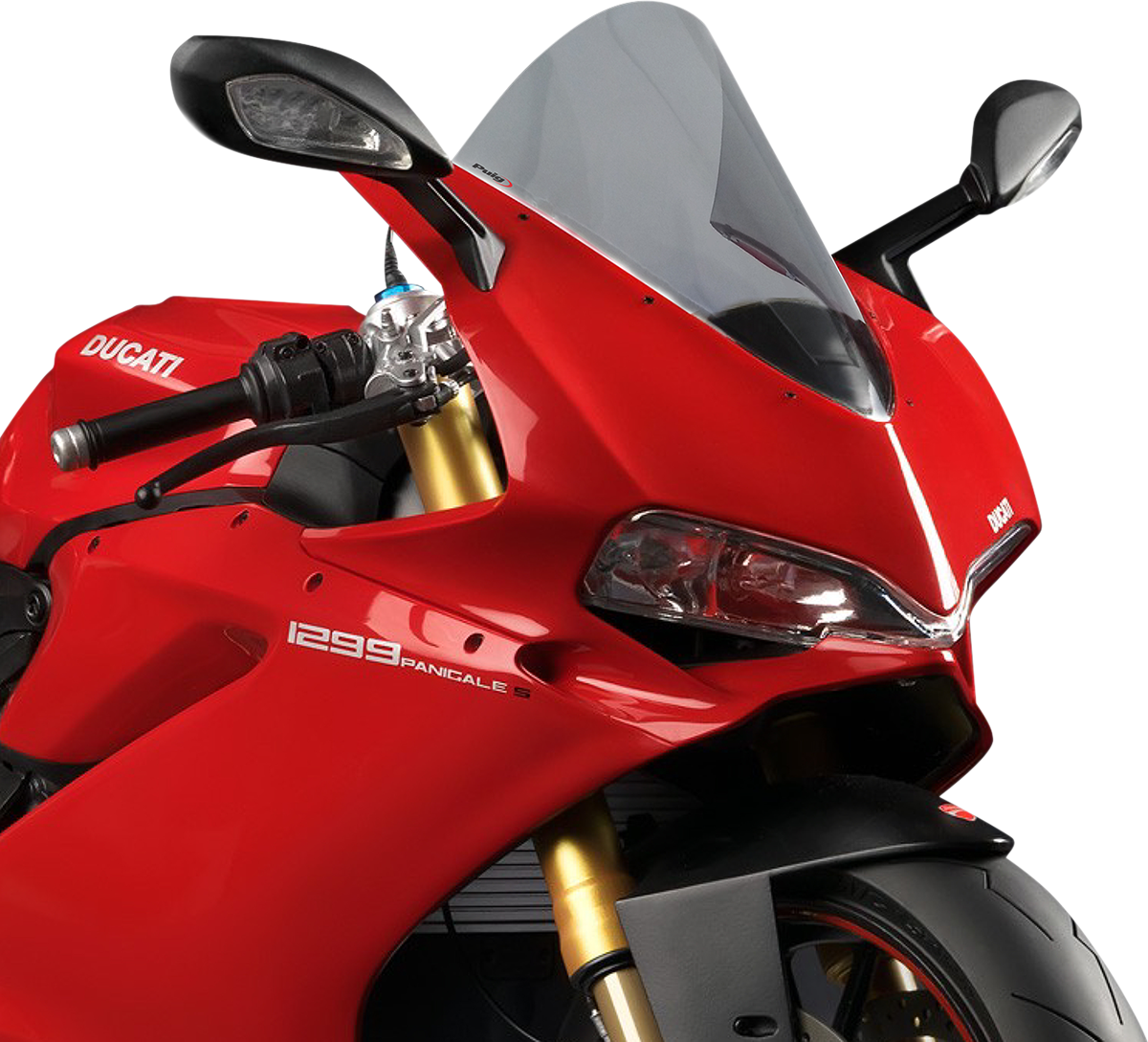 PUIG HI-TECH PARTS Race Windscreen - Smoke - Panigale 7621H