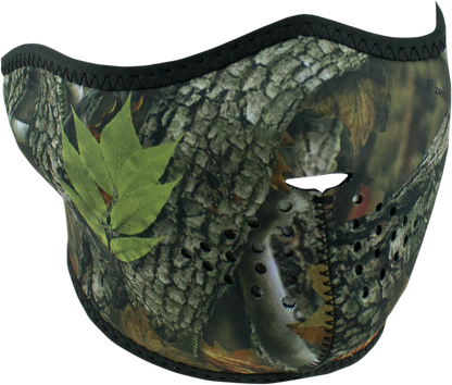 ZAN HEADGEAR Half Mask - Forest Camo WNFM238H