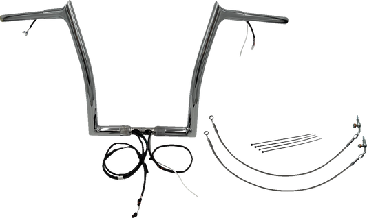 FAT BAGGERS INC. Handlebar Kit - Pointed Top - 14" - Chrome 902914