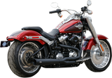 S&S CYCLE 2:1 50 State Exhaust for M8 Softail - Black 550-0846B