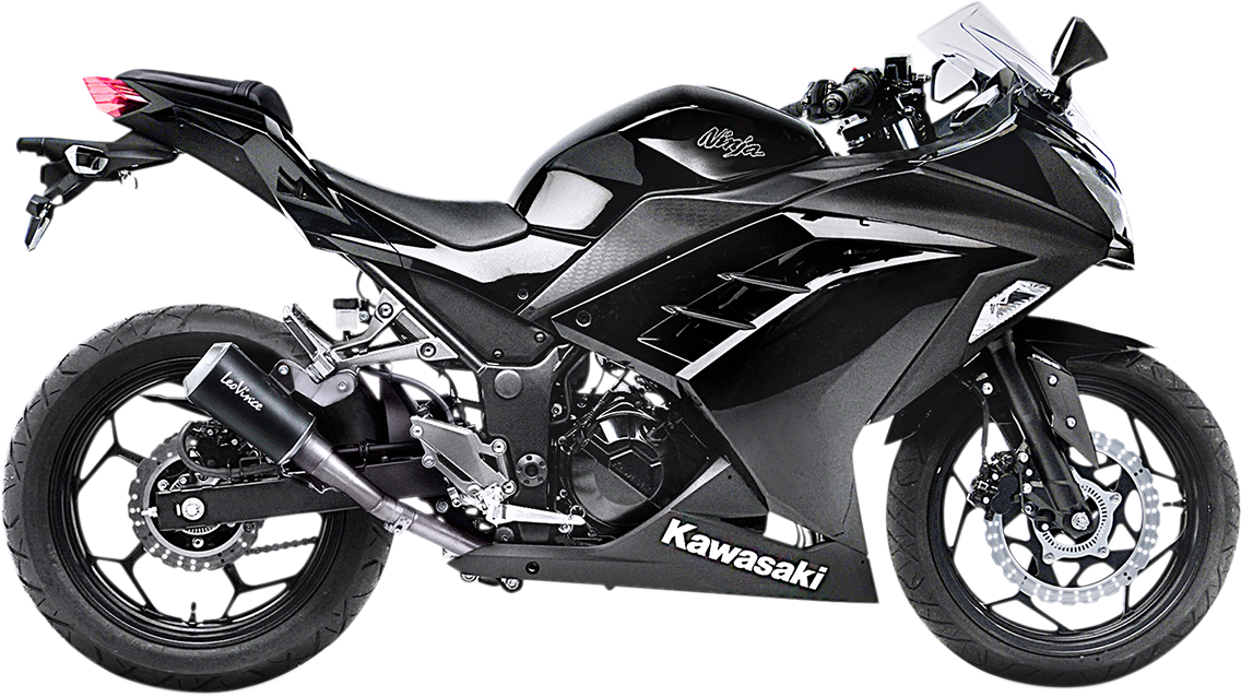 LEOVINCE LV-10 Black Edition Muffler - Ninja 300 15205B