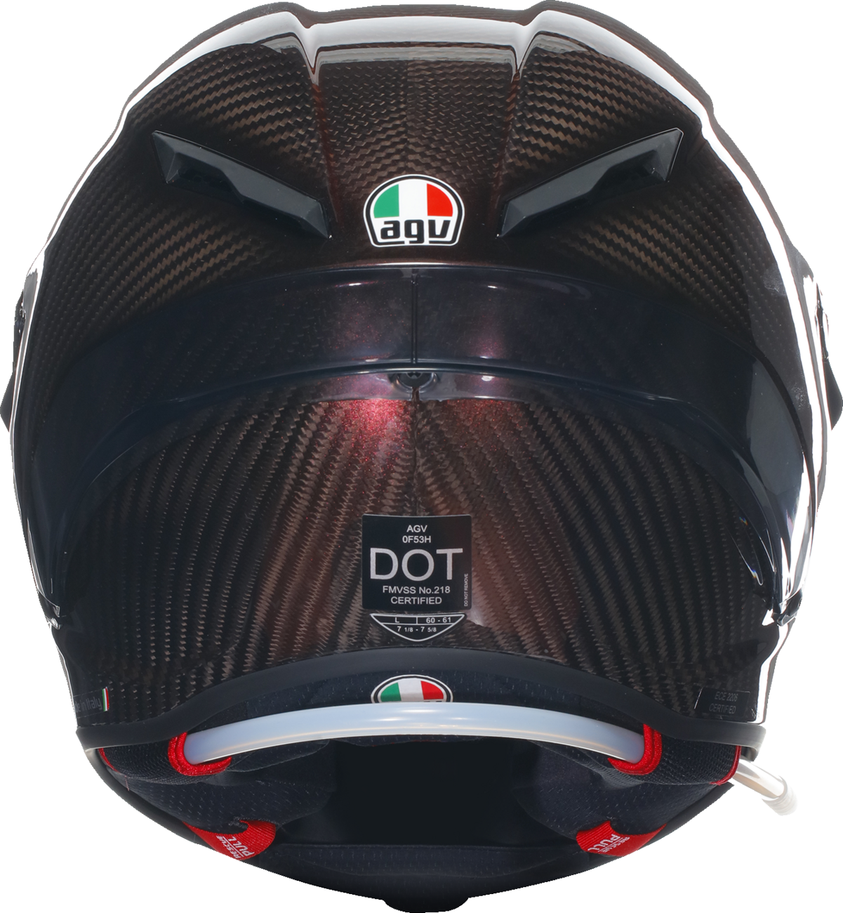 Casco AGV Pista GP RR - Carbono rojo - Mediano 2118356002011M 