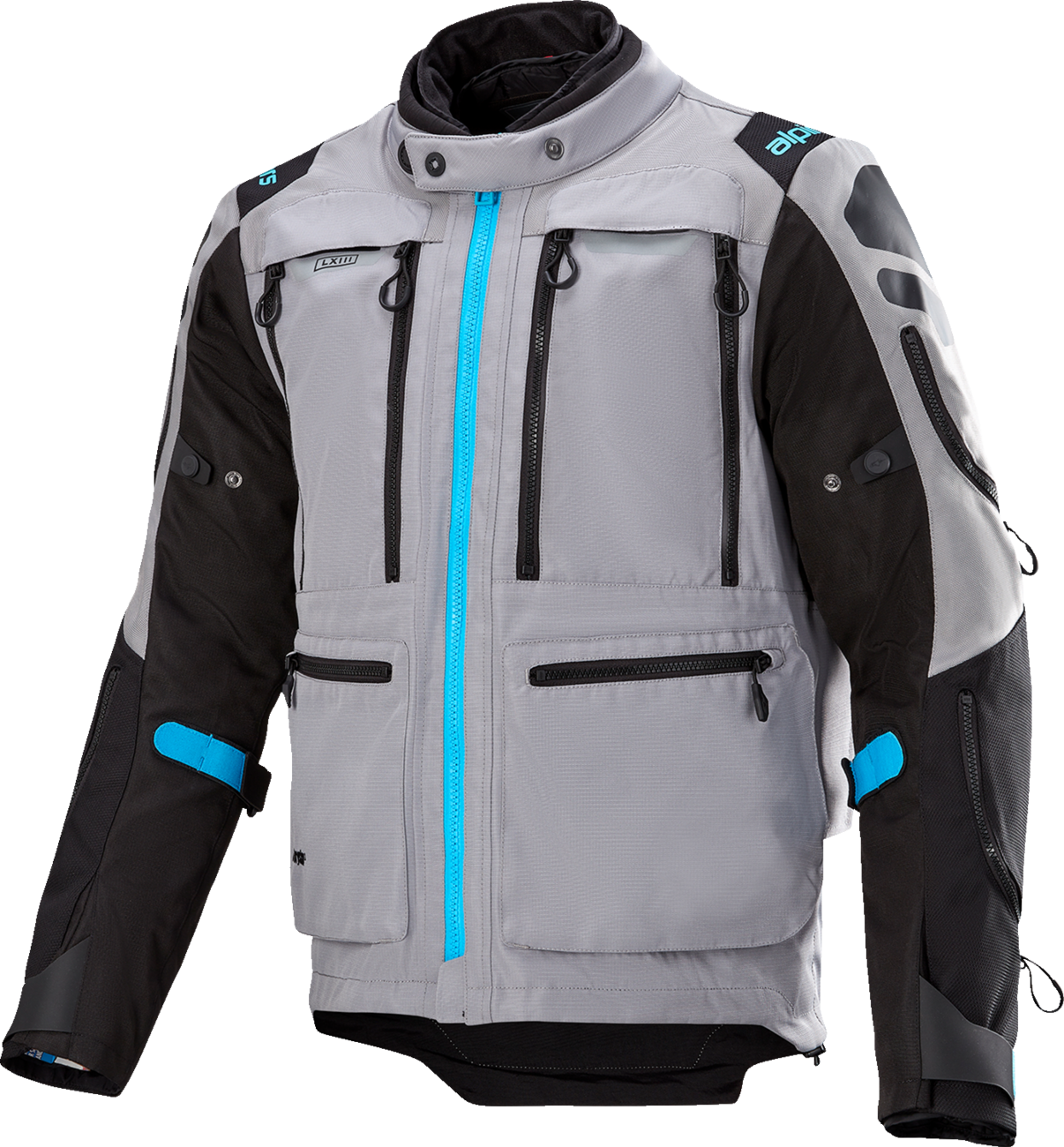 ALPINESTARS Ardent 3in1 Adventure Touring Jacket - Gray/Black/Blue - XL 3204423-9117-XL