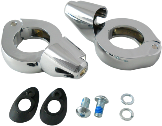 DRAG SPECIALTIES Turn Signal Mount - 39mm - Chrome 77853C