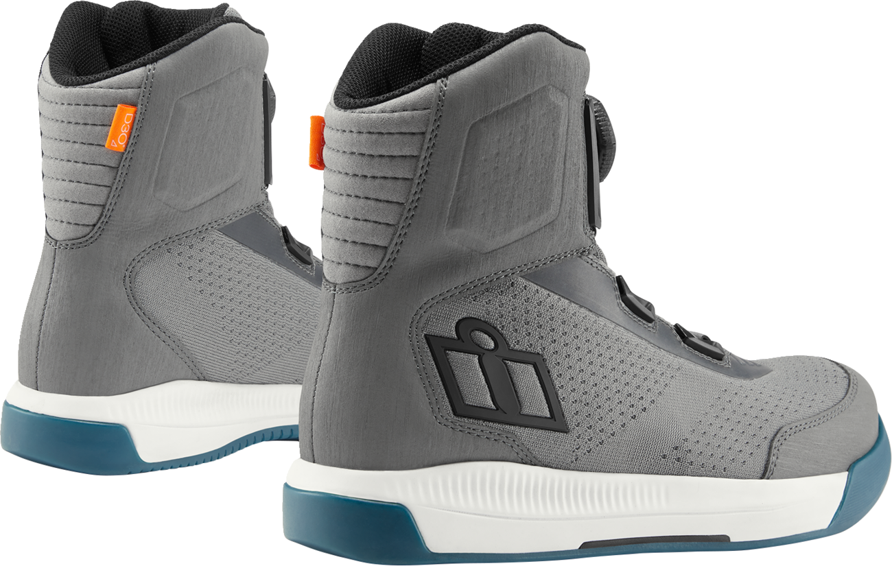 ICON Overlord™ Vented CE Boots - Gray - Size 10 3403-1273