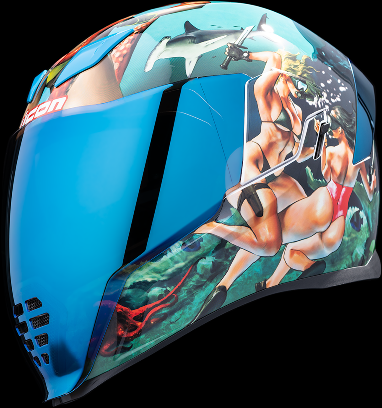 ICON Airflite™ Helmet - Pleasuredome4 - Blue - XL 0101-15004