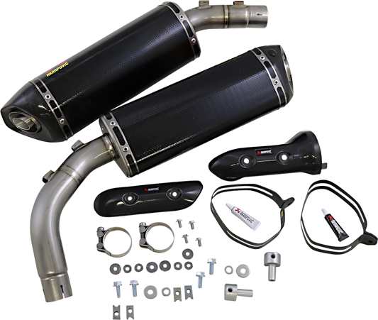 AKRAPOVIC Mufflers - Carbon Fiber YZF-R1 2009-2014 S-Y10SO10-HZC 1811-2981