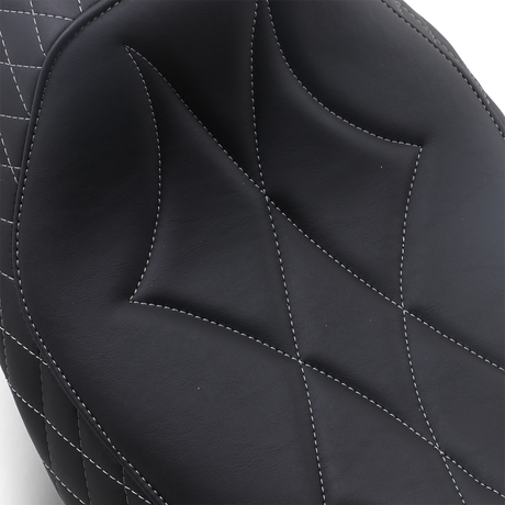 MUSTANG Revere Solo Seat - Diamond - Gray Stitched 75130GM