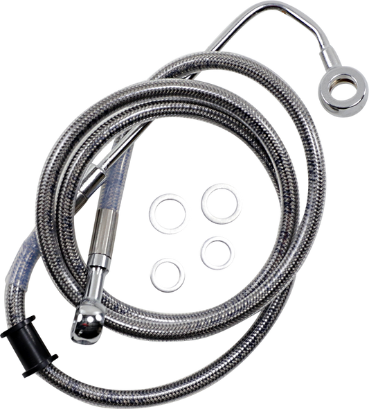 DRAG SPECIALTIES Brake Line - +8" - Stainless Steel - '15-'17 Softail 618299-8