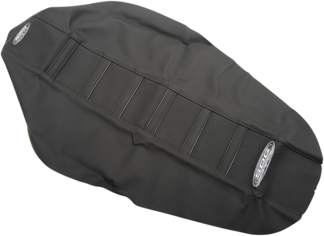SDG 6-Ribbed Seat Cover - Black Ribs/Black Top/Black Sides 95943