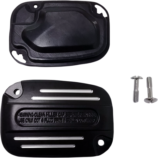 DRAG SPECIALTIES Master Cylinder Cover - Clutch - Black 78577