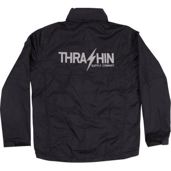 THRASHIN SUPPLY Mission Rain Jacket - Black - 2XL. TMJ-15-12