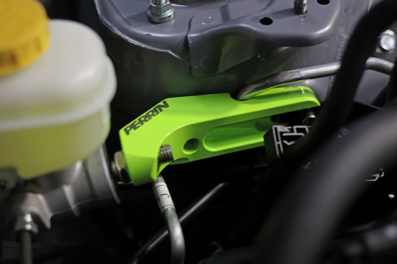 Perrin 13-20 & 2022 Subaru BRZ / 2022 Toyota GR86 Master Cylinder Support - Neon Yellow PSP-BRK-406NY