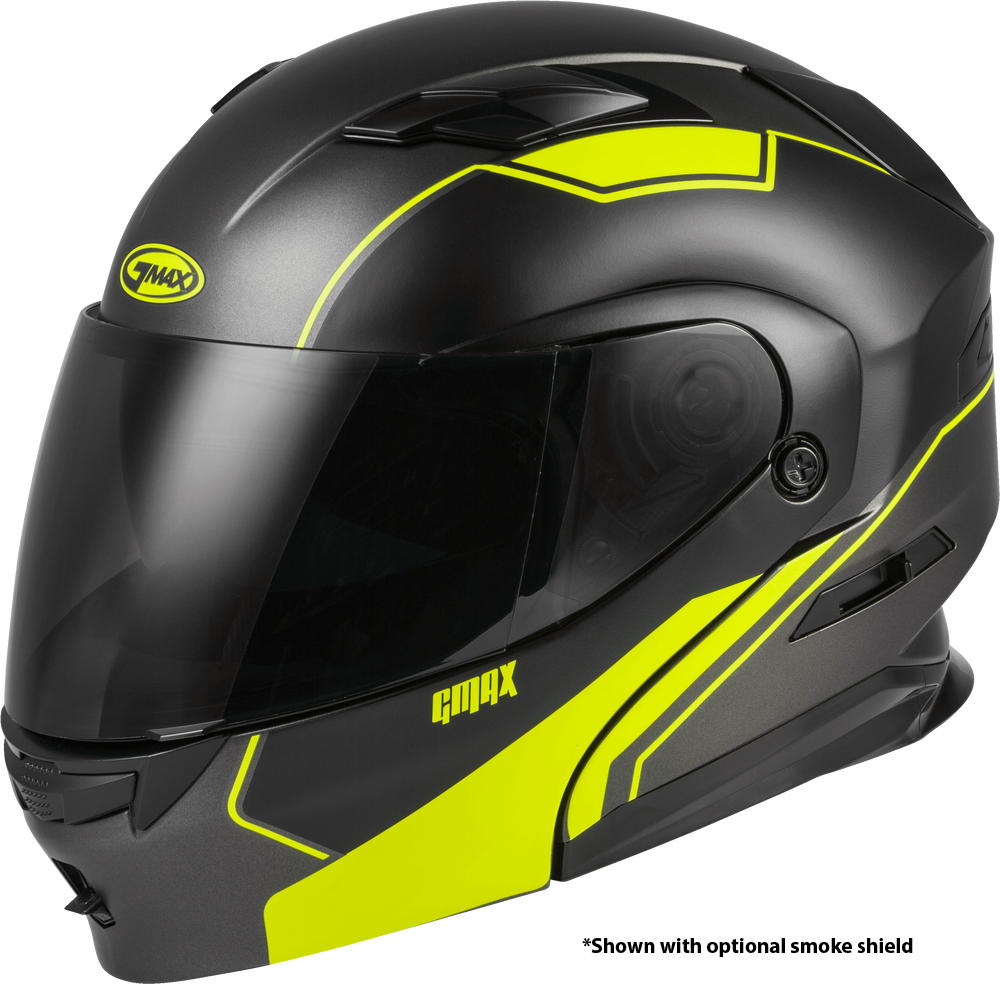 GMAX Md-01 Modular Exploit Helmet Matte Black/Hi-Vis Sm M1013744-ECE