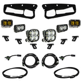Baja Designs 21-22 Ford Bronco w/Steel Bumper S2 SAE Pro Fog Pocket Light Kit - Amber 448179